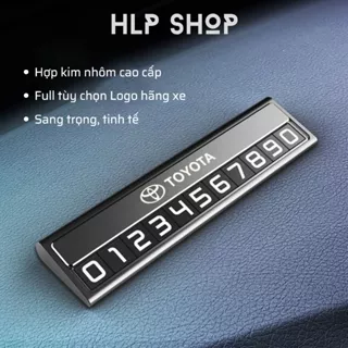 Bảng Số Điện Thoại đỗ xe HỢP KIM NHÔM CAO CẤP Kèm 6 dãy số Dạ Quang rõ nét BSDT3