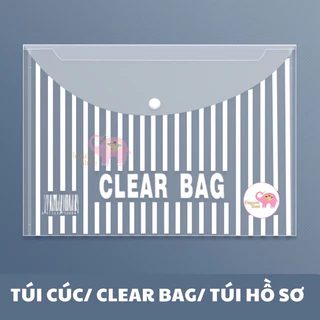 Set 20 Clear bag/ Túi hồ sơ nhựa / Túi cúc