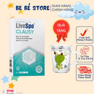 Ống Uống LiveSpo Clausy - Giúp Cân Bằng Hệ Vi Sinh Đường Ruột, Giảm Triệu Chứng Và Nguy Cơ Rối Loạn Tiêu Hóa (10 Ống)