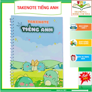 (Phiên bản mới) Sổ Tay Takenote Tiếng Anh - Sổ giấy lò xo khổ A5