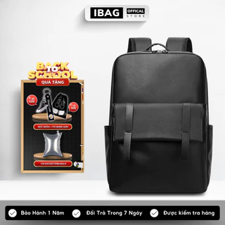 Balo Da Đi Học IBAG Balô Da Thời Trang Nam Nữ Cặp Da Pu Cao Cấp Ba Lô Da Cặp Đi Học Ulzzang Balo Đựng Laptop 17 Inh