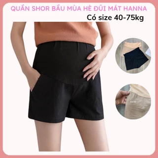 [size 40-80kg] Quần Short đũi bầu chất siêu thoáng mát có dây chun điều chỉnh vải nhệ mềm thoáng co dãn nhẹ