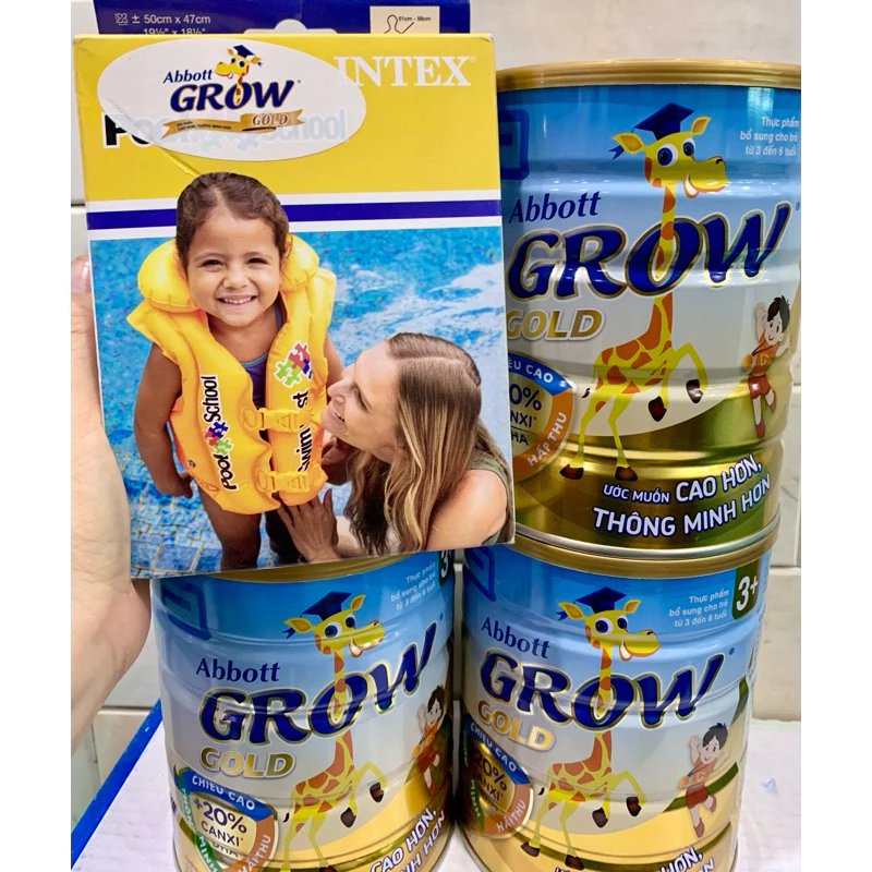 [Tặng quà] Combo 2 lon sữa hươu cao cổ Abbott Grow Gold 3+ 900g (HSD 01/26)