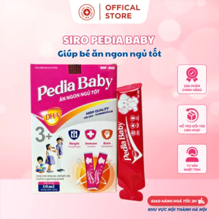 Siro Pedia baby ăn ngon ngủ tốt giúp bổ sung lysine, vitamin và khoáng chất cho bé - Hộp 20 gói