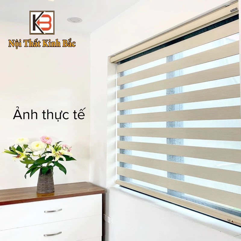 KB-Rèm cầu vồng màu vàng kem,Rèm cuốn cửa sổ hiện đại( Nhận làm theo kích thước riêng)