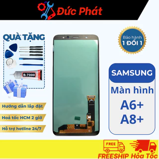 Màn Hình Samsung A6+ / J8+ (PLUS) Oled Chuẩn Zin (Tặng kèm bộ sửa và keo)