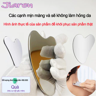 hình trái tim Dụng cụ cạo guasha chất liệu thép không gỉ giúp nâng cơ mặt và làm săn chắc da chống lão hóa mát xa mặt