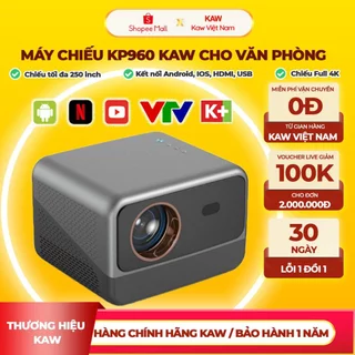 Máy Chiếu Mini Cao Cấp 4K KP960 Plus Mới Nhất 2024 Chính Hãng KAW, Hình ảnh sắc nét, âm thanh sống động, BH 24 Tháng