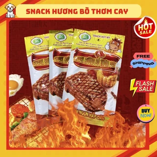 Snack hương bò thơm cay, sườn bò miếng Thiên Long (gói 30g)