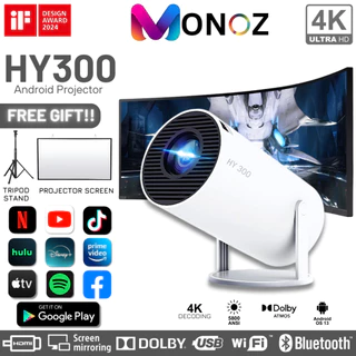 Máy chiếu mini 4K-HY300 Chính hãng MONOZ VIỆT NAM - BẢO HÀNH 5 NĂM bảo hành toàn quốc