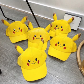 Nón kết cho bé 3-8 tuổi, mũ lưỡi chai pikachu dành cho bé trai bé gái dễ thương