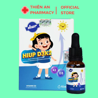 Siro Cho Bé Hiup D3K2 15ml Bổ Sung Vitamin D3 K2 Giúp Tăng Cường Hấp Thu Canxi Cho Bé HIUP - Thiên An Pharmacy