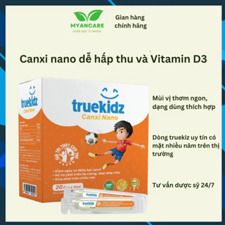 Canxi nano D3 dạng nước Truekidz 20 ống 10ml