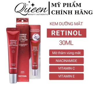 Kem dưỡng mắt Pretty Skin Wrinkle Eraser Roll On Eye Cream Retinol 30ml