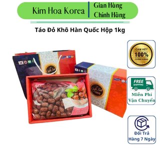 Táo Đỏ Khô Hàn Quốc Hộp 1kg Hàng Cao Cấp Nhập Khẩu Chính Hãng