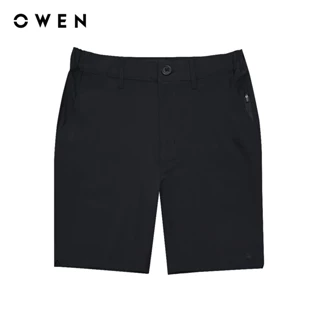 OWEN - Quần short Sport Life màu Đen chất liệu Recycle polyester - Spandex - SS242437