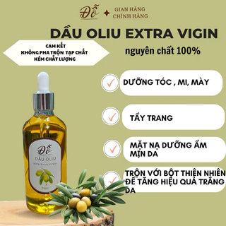 100ml dầu oliu làm đẹp nguyên chất 100%, giảm rạn da và dưỡng ẩm môi, dài mi, tóc, lông mày, tinh dầu massage