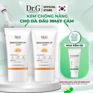 COMBO 2 Kem Chống Nắng Dr.G Brightening Up Sun+ SPF50+ PA+++ 50ml Nâng Tông Kiềm Dầu Làm Sáng Da