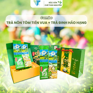 Combo Trà Nõn Tôm Tiến Vua (200g) + Trà Đinh Hảo Hạng (100g) Chè Tân Cương Thái Nguyên - Trà Vũ