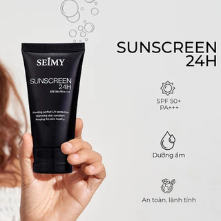 Kem chống nắng dưỡng trắng dưỡng da Seimy - Sunscreen 24h - mềm mịn