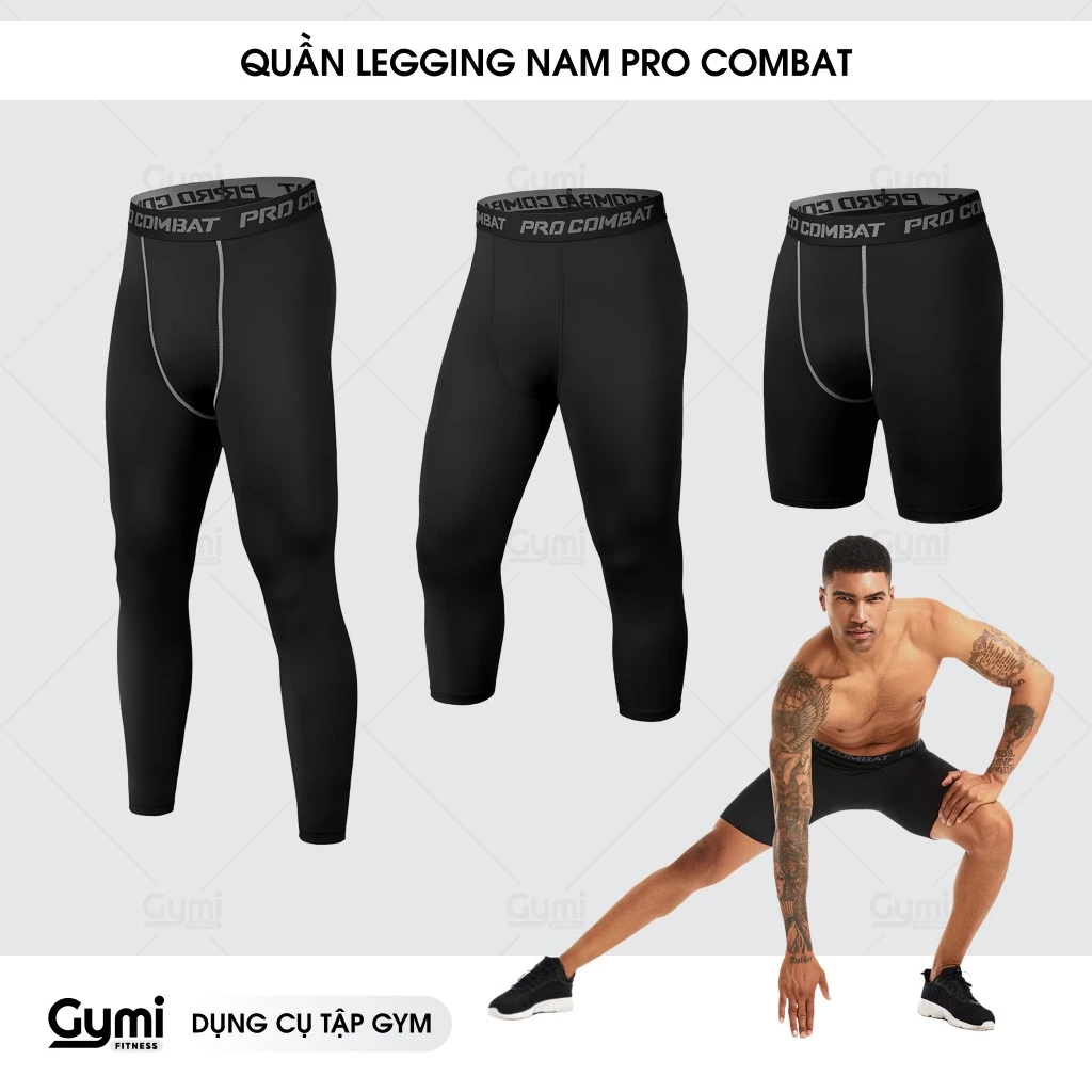 Quần Legging Giữ Nhiệt Pro Combat Thể Thao Cho Nam Thoáng Khí, Co Giãn, Thấm Hút Mồ Hôi, Ôm Sát