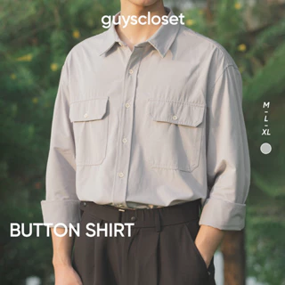 Áo Sơ Mi Nam GUY's Closet Button Shirt - Chất Cotton Dày Dặn, Thoáng Mát - Tối Giản, Hàn Quốc