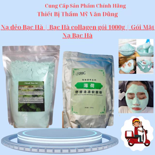 Nạ dẻo Bạc Hà | Bạc Hà collagen gói 1000g | Gói Mặt Nạ Bạc Hà