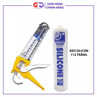 Keo Dán Silicon + dụng cụ bắn keo, keo silicon siêu dính, dán được nhiều chất liệu cực kỳ chắc chắn