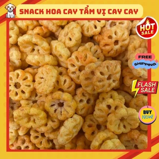 Bim bim cay giòn tan thơm phức,snack hoa cay,ăn vặt tuổi thơ