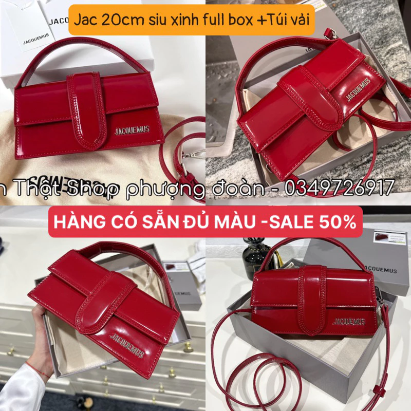 Túi JAC HÀNG LOẠI 1 Quai Bản To Da Bóng Size 18cm-20cm Kèm hộp loại đẹp mẫu mới 2024