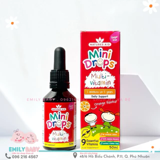 Vitamin tổng hợp Natures Aid Multivitamin dạng nhỏ giọt 50ml