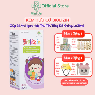 Kẽm Amin Hữu Cơ Biolizin Aplicaps By Clover Bổ Sung Kẽm, Lysine Giúp Bé Ăn Ngon Tự Nhiên,Tăng Sức Đề Kháng, Chai 50ml