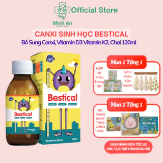 Canxi Bestical - Canxi Sinh Học Cho Bé, Hỗ Trợ Xương Chắc Khỏe, Phát Triển Chiều Cao Chai 120ml