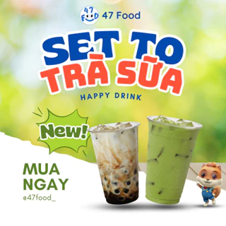 [ SET LỚN TRÀ SƯA ] Trà Sữa 3 Vị- Truyền Thống - Thái Xanh - Thái Đỏ Nâu 30-35 Ly 47 Food