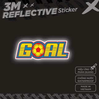 GOAL 3M - Reflective Sticker Die-cut Hình dán phản quang thương hiệu STICKER FACTORY
