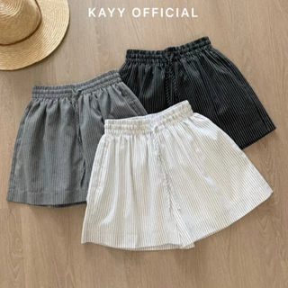 KAYY. Quần short kẻ cạp chun _ Q0513 (ảnh thật)