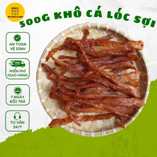 500G Khô Cá Lóc Sợi, Thịt Dày Dai Thơm, Vị Vừa Ăn, Không Chất Bảo Quản, Phơi Nắng Tự Nhiên