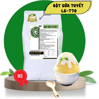 [1kg] Bột Sữa Tuyết Làm Bingsu LUCKY VN STAR LS-T70 Bột Kem Tuyết Thơm Ngon Béo Ngậy