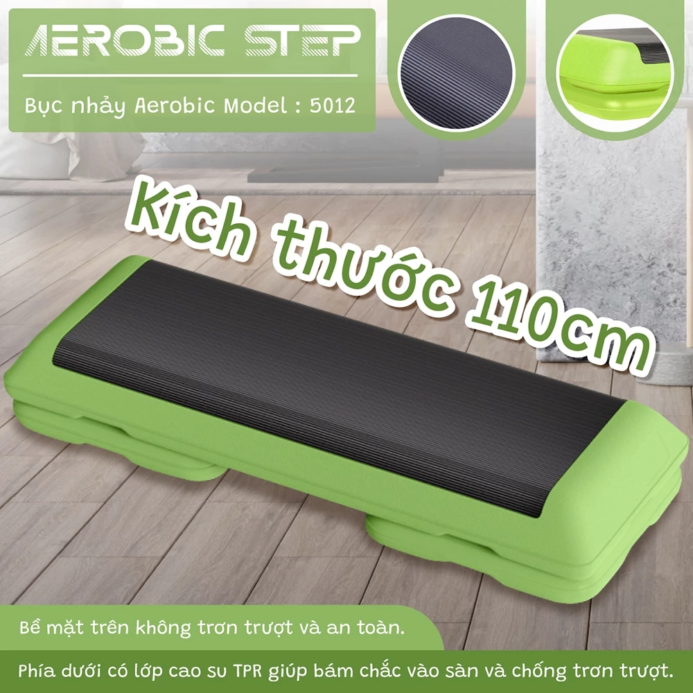 [All 110cm] BG- Bục tập aerobic dậm nhảy giảm cân toàn thân thể dục thẩm mỹ điều chỉnh độ cao
