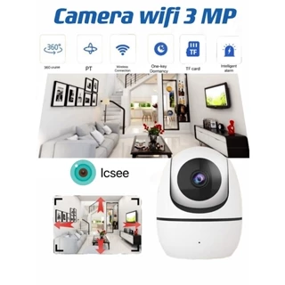 Icsee camera wifi PZ-Y8 MP3  quay 360 độ đàm thoại 2 chiều 8 đèn hồng ngoại quan sát rõ trong đêm