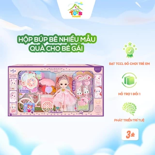 Hộp nhà búp bê siêu to TOYSHOP nhiều chi tiết và mẫu làm quà tặng cho bé gái từ 3 tuổi