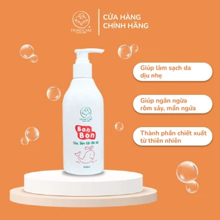 Sữa Tắm Gội Cho Bé Bon Bon Home Care 300ml làm sạch da, cân bằng độ ẩm, an toàn lành tính