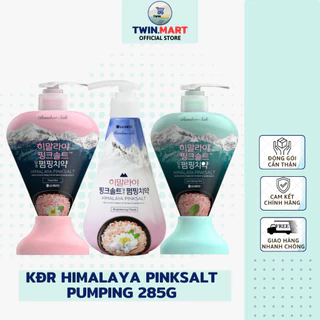 Chai Kem đánh răng Muối Hồng Himalaya Pink Salt Pumping nhập khẩu Hàn Quốc 285g