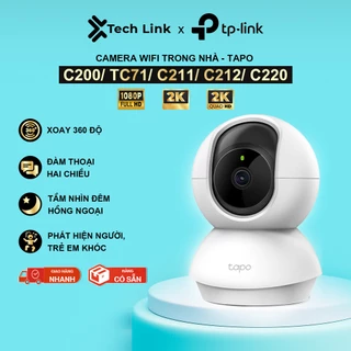 [Hỏa tốc] Camera WiFi TP-Link Tapo C200 / TC71 / C211 / C212 / C220  Xoay 360, Quản Lí App Đàm Thoại 2 Chiều- Chính Hãng