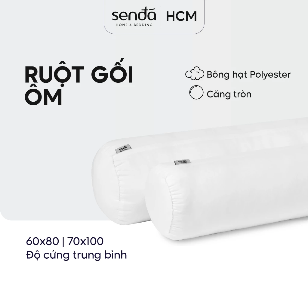 Ruột gối ôm Sen Đá Bedding 70x100 60x80 cm, gòn bi 3D Polyester cao cấp siêu bền, đàn hồi, không xẹp lún