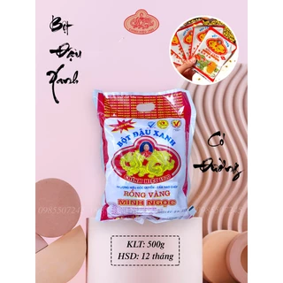 Bột đậu xanh rồng vàng Minh Ngọc túi có đường 500g