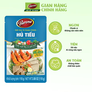 Gia Vị Hủ Tiếu Barona 110g ướp ngon chuẩn vị không cần nêm nếm