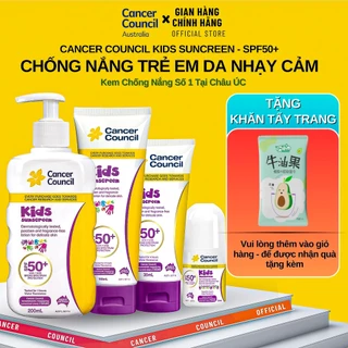 Cancer Council Dành Cho Trẻ Em Kids Sunscreen SPF50+ 35ml - 100ml - 200ml