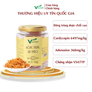 Đông trùng hạ thảo Best Nutrition sợi tiêu chuẩn giúp tăng cường miễn dịch, sinh lý, làm đẹp da ( Hộp 10g 20g 50g )