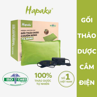 Gối Thảo Dược Chườm Nóng Hapaku, Giảm Đau Vai Gáy, Nhức Mỏi Lưng Bụng, Giảm Đau Bụng Kinh